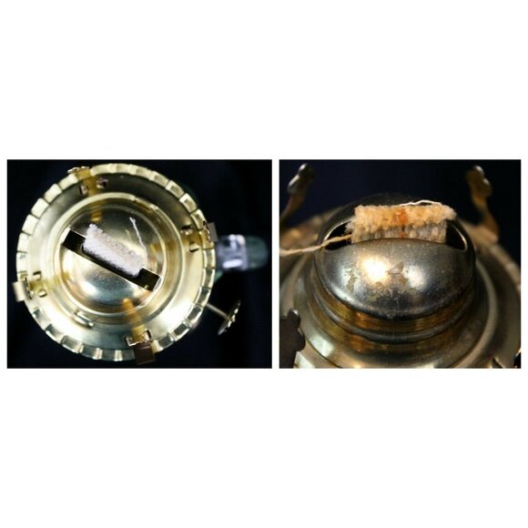 Golden Harvest Drinkin Canning Style Jar Hurricane Lamp Oil Frosted Handle Glass - Picture 11 of 12